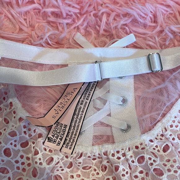 COPY NWT VICTORIAS SECRET GARTER BELT lace sheer sexy pretty lingerie valentines - Picture 8 of 9